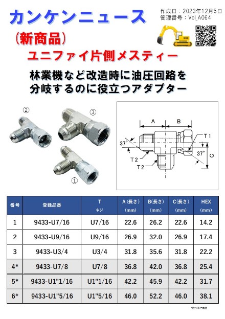 ユニファイ片側メスティー